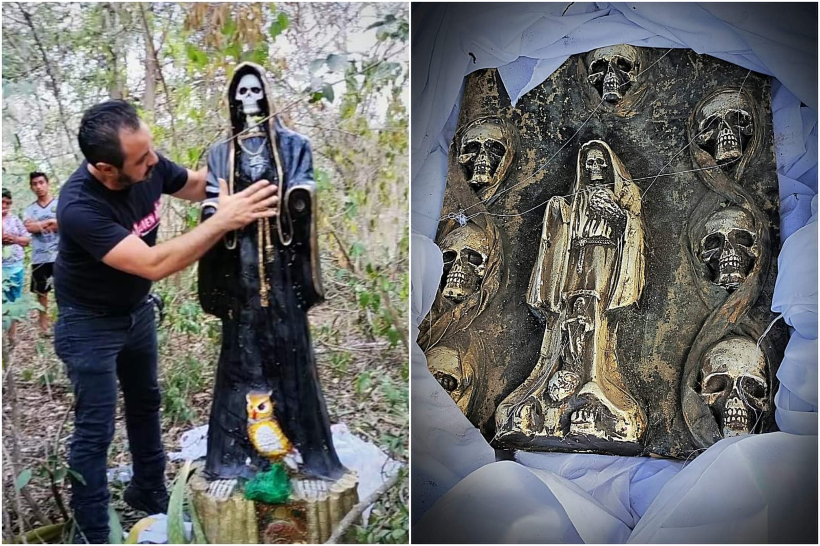 Descubren Figuras De La Santa Muerte Ocultas En Maxcan Yucat N