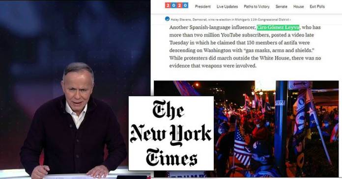 El New York Times señala a Ciro Gómez Leyva por difundir “Fake news”