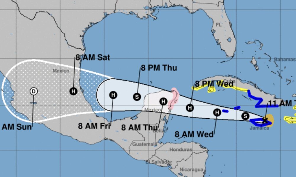 “Grace” llegaría a la península de Yucatán como huracán, según predicciones