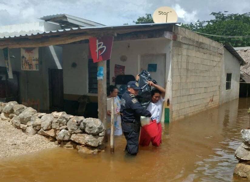 Comunidades del Sur del estado son desalojados por inundaciones