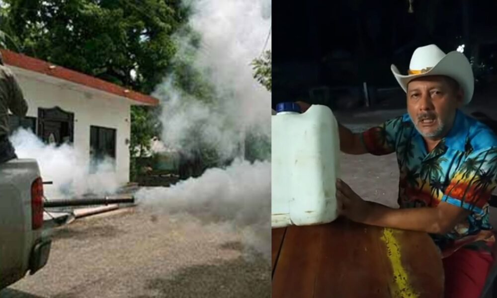 (VIDEO) Denuncian presunto uso de químico peligroso para fumigar contra el mosquito en Ticul