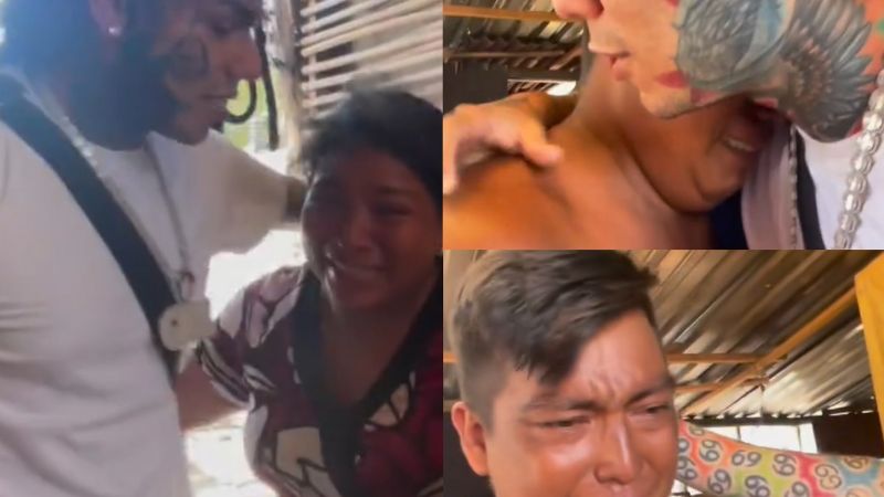 (VIDEO) El rapero Tekashi 6ix9ine regaló un millón de pesos a familia de escasos recursos en Cancún