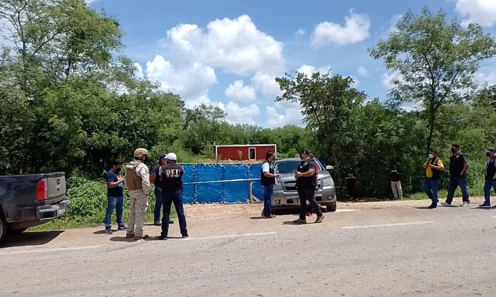 Encuentran almacén de “huachicoleo” en la Mérida-Cancún