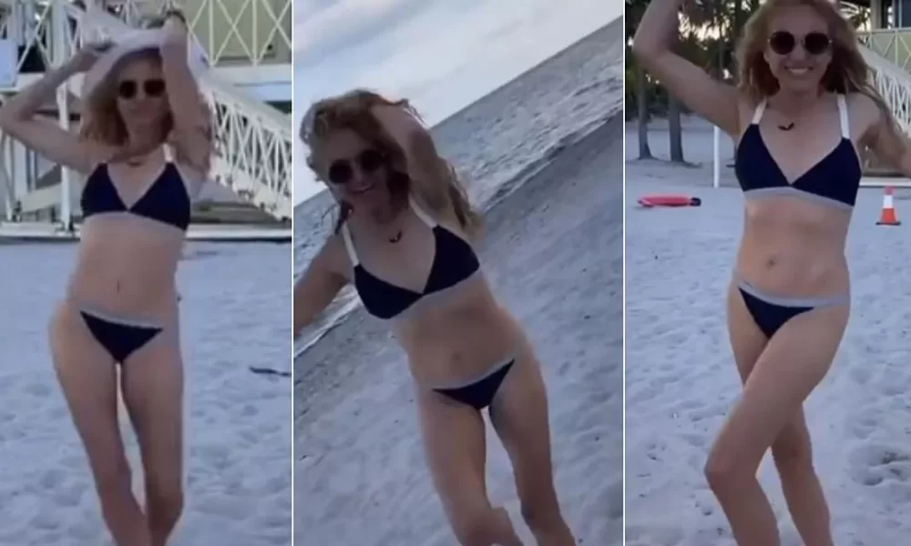 (VIDEO) Paulina Rubio habría hecho sus necesidades en plena playa