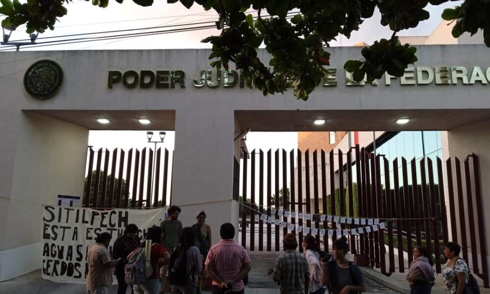 Pobladores de Sitilpech “cierran” el Poder Judicial de la Federación