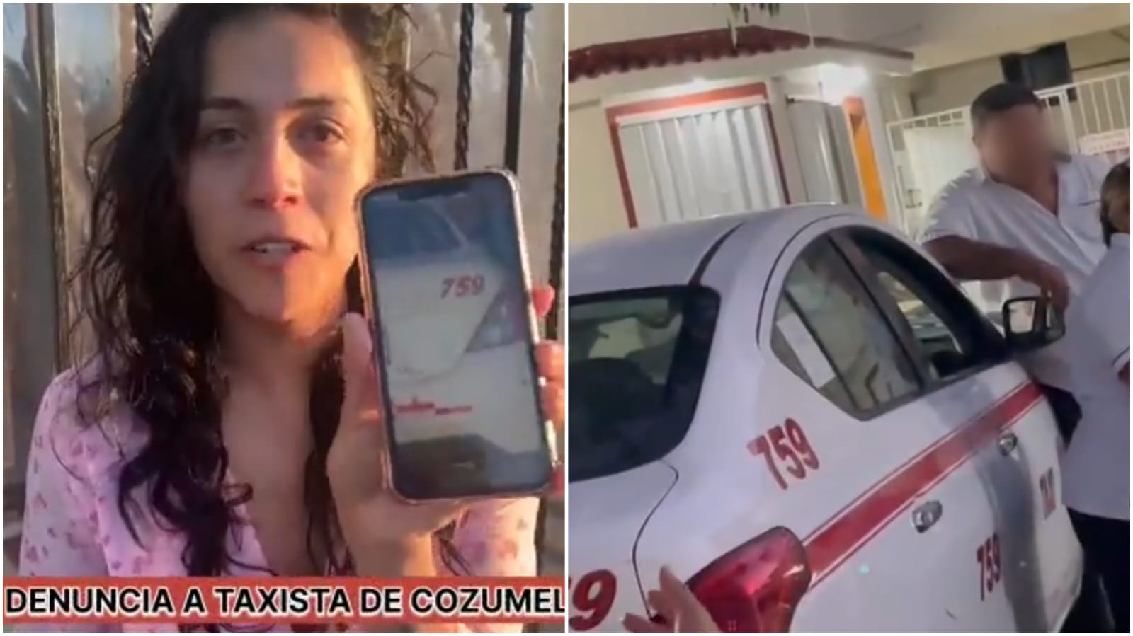 (VIDEO) Turista denuncia intento de 4bus0 por parte de taxista en Cozumel